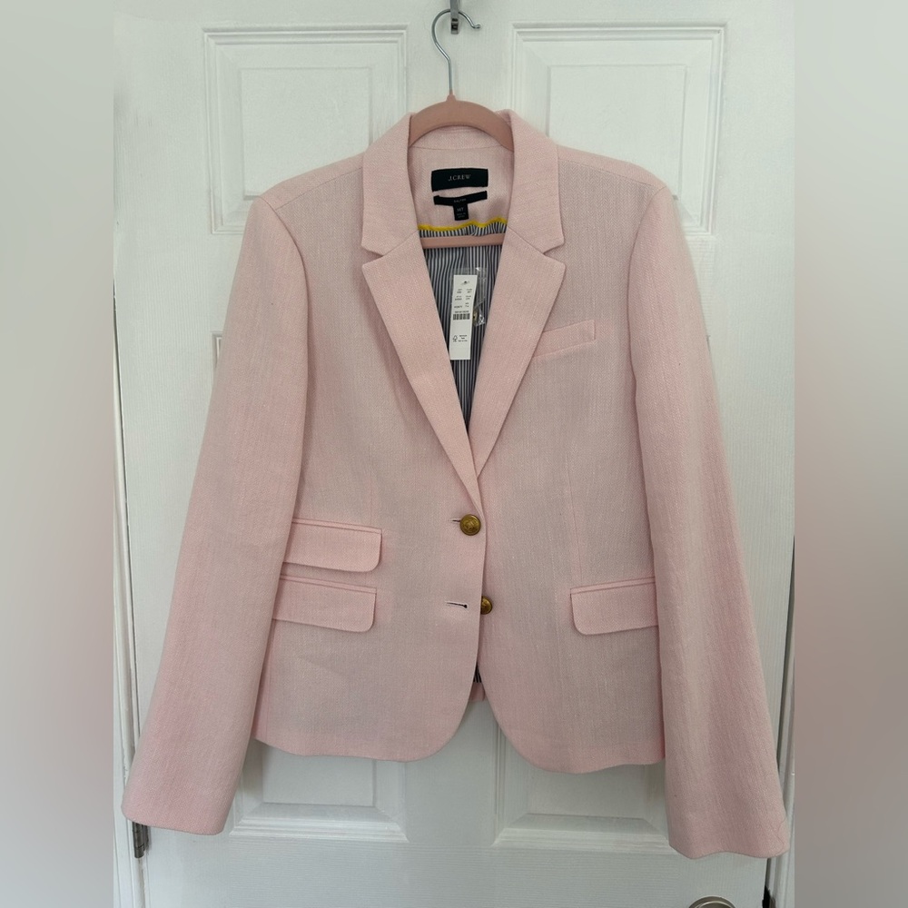 J. Crew Light Pink Blazer with Gold Buttons - NWT